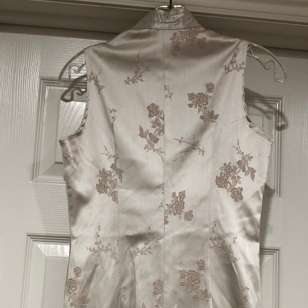 Sally USA Sleeveless Floral Satin Cheongsam Dress - Picture 15 of 17